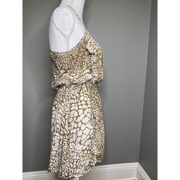 Parker Silk Animal Print Racerback Mini Dress Women's Size Large L - Picture 5 of 7